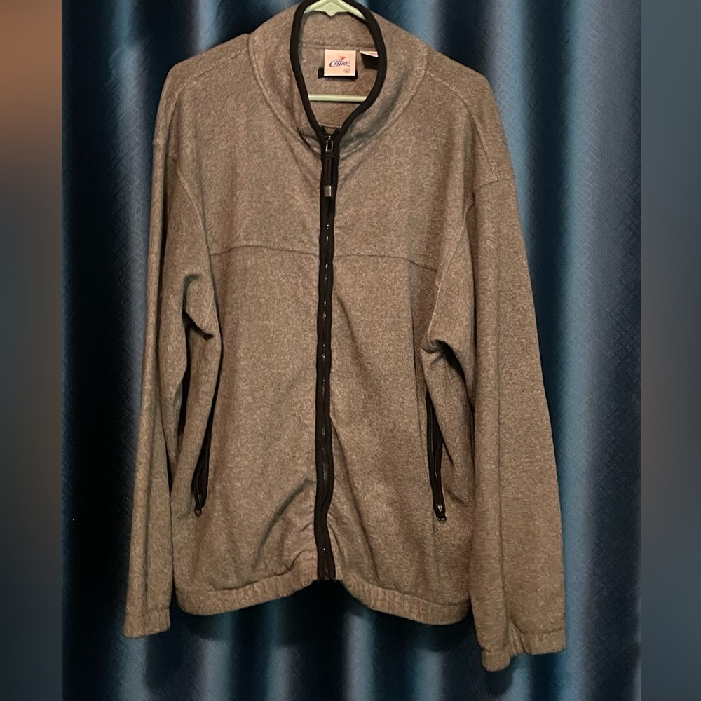 Men's Zip-Up Sweater - Gray